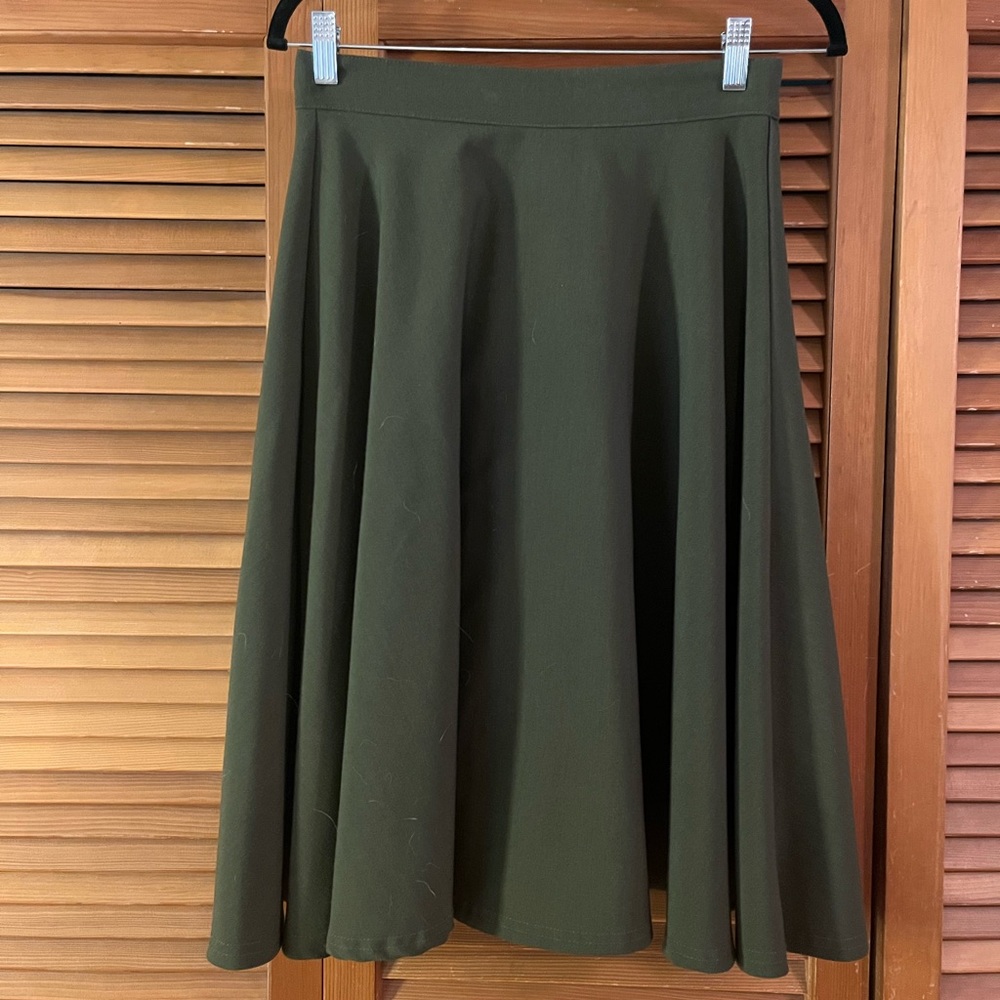 Olive Green Rock Steady Circle Skirt